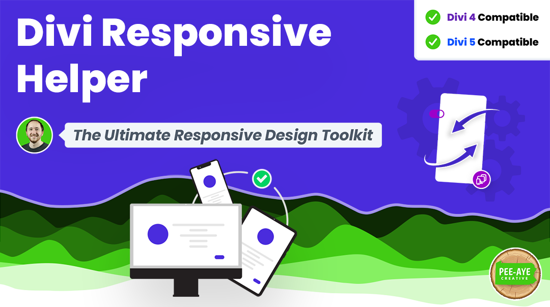 Official Divi Responsive Helper product image published by Pee-Aye Creative