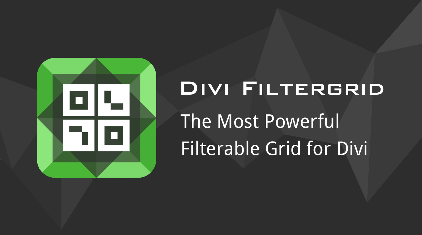 Official Divi FilterGrid product image published by Divi Plugins