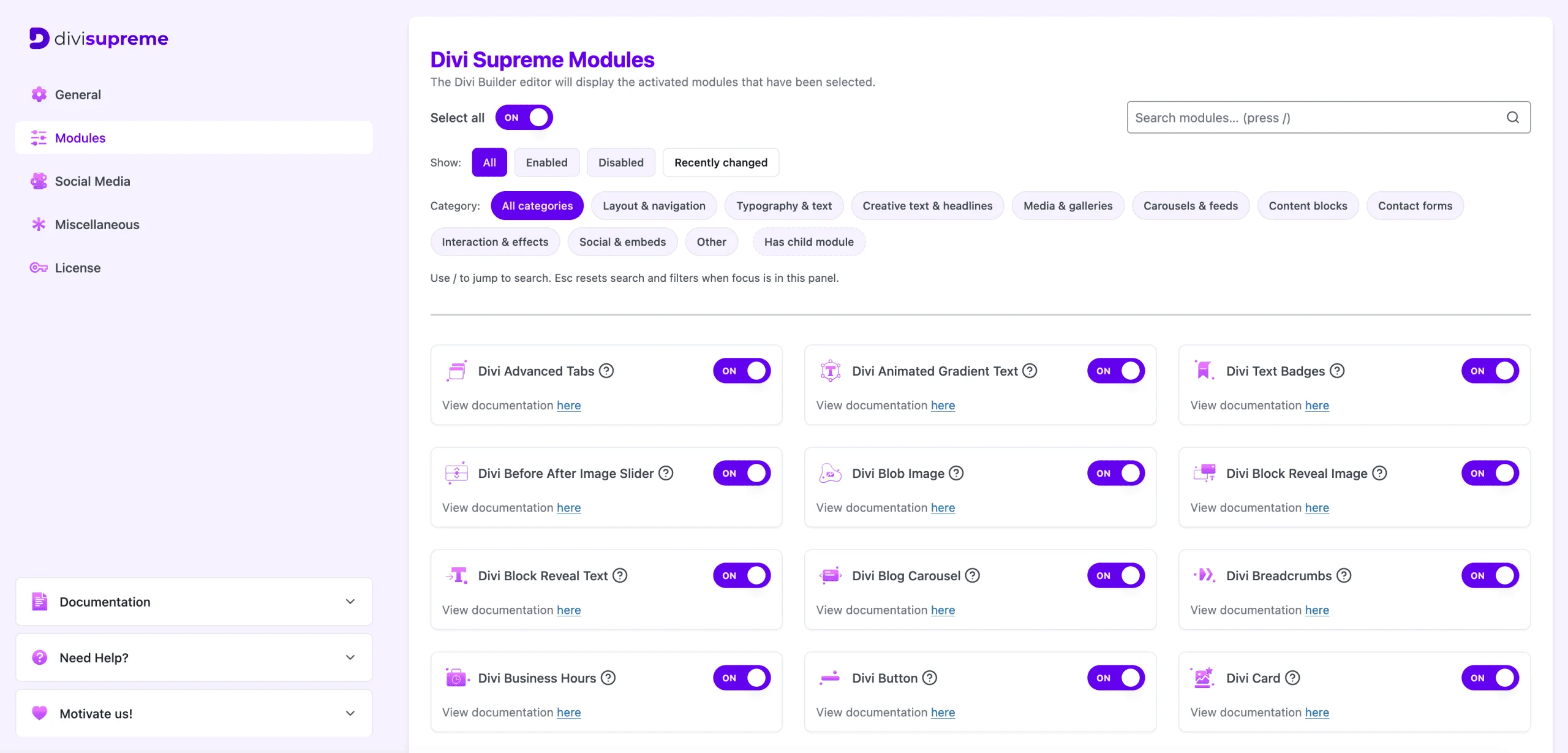 Divi Supreme Pro screenshot
