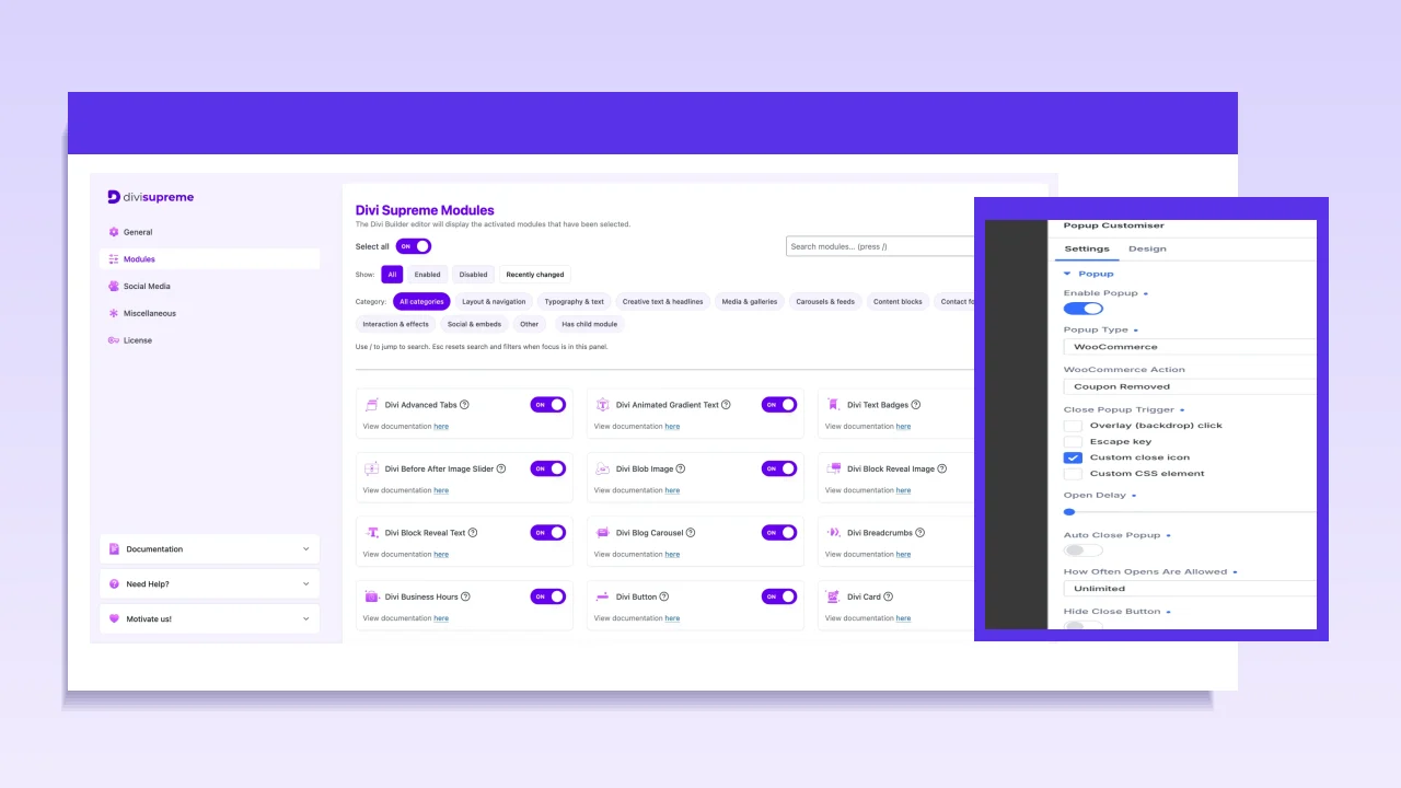 Divi Supreme Pro screenshot